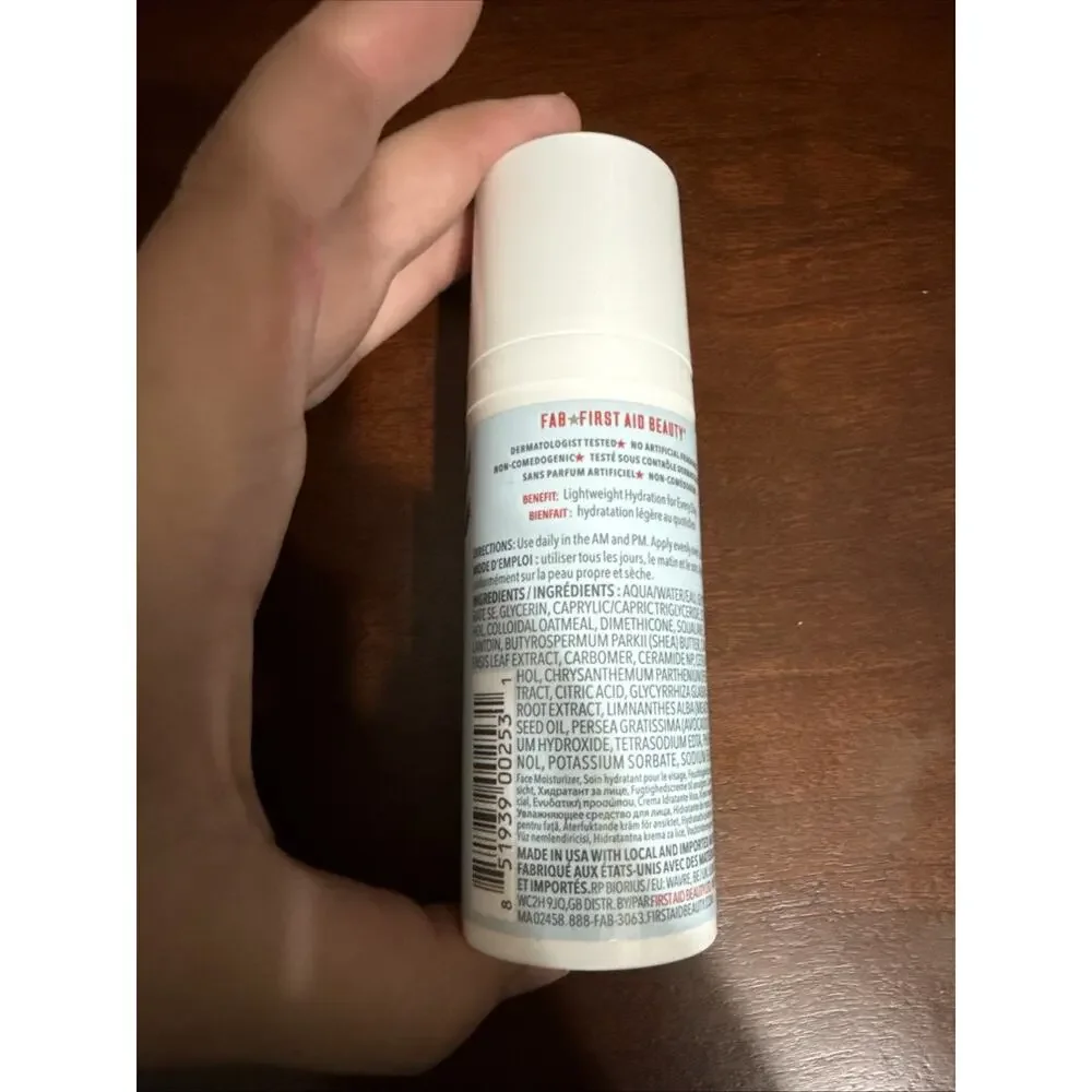 FAB First Aid Beauty ULTRA REPAIR FACE MOISTURIZER Safe For Sensitive Skin 1.7oz